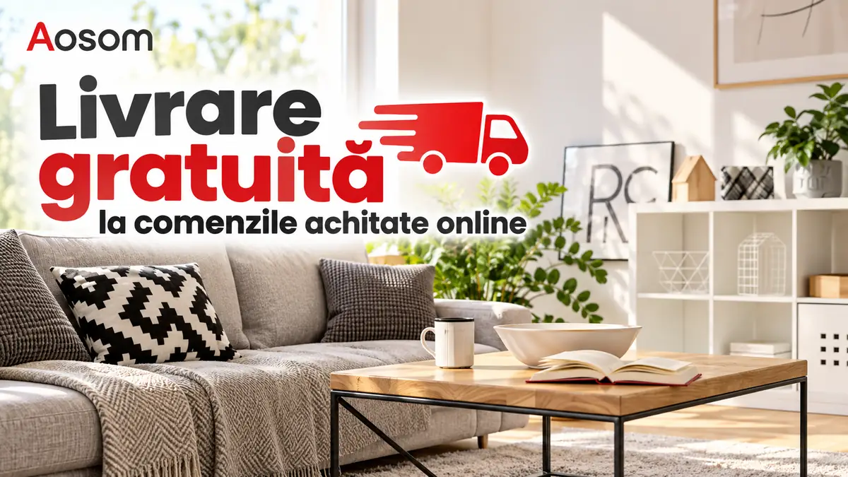 Livrare gratuită la Aosom pentru comenzile achitate online, cu mobilier și decorațiuni pentru casă.