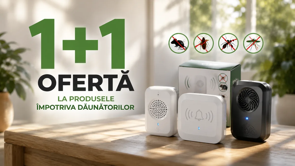 oferta 1+1 la produsele audio impotriva daunatorilor