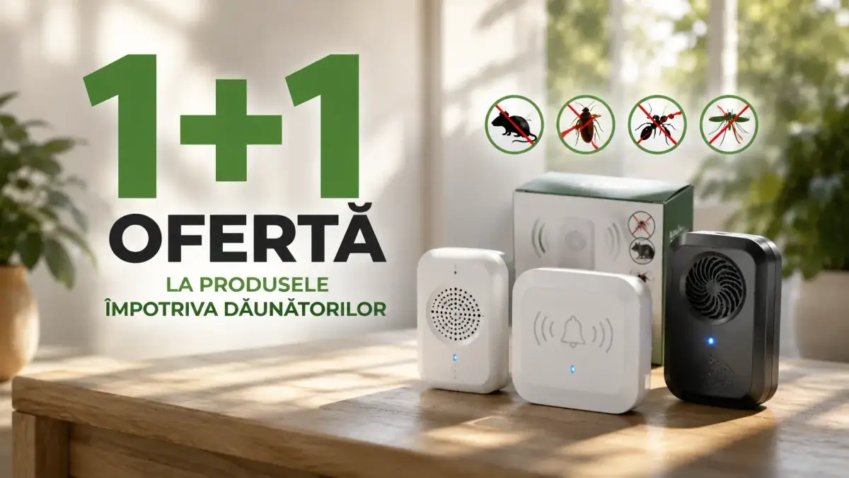 oferta  1+1 la produsele audio impotriva daunatorilor