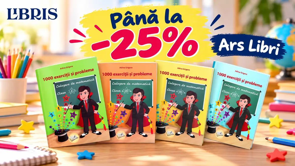 Reducere de până la 25% la cărți educaționale Ars Libri pentru copii, disponibile la Libris.