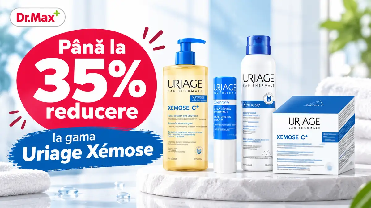 Produse Uriage Xémose pentru îngrijirea pielii, cu până la 35% reducere la Dr. Max.