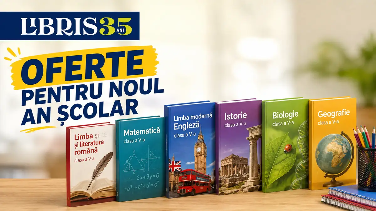 Oferte Libris pentru noul an școlar, cu șase manuale școlare pentru clasa a V-a.