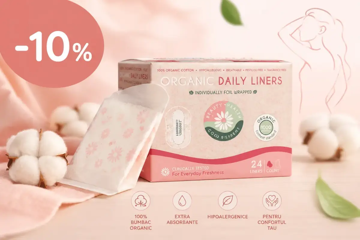 10% reducere extra la abonamentul Femi.Eko pentru absorbante zilnice din bumbac organic și produse de igienă feminină.