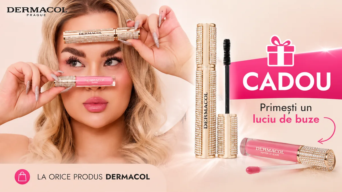 Promoție Dermacol cu mascara Diamond și luciu de buze cadou la achiziție.