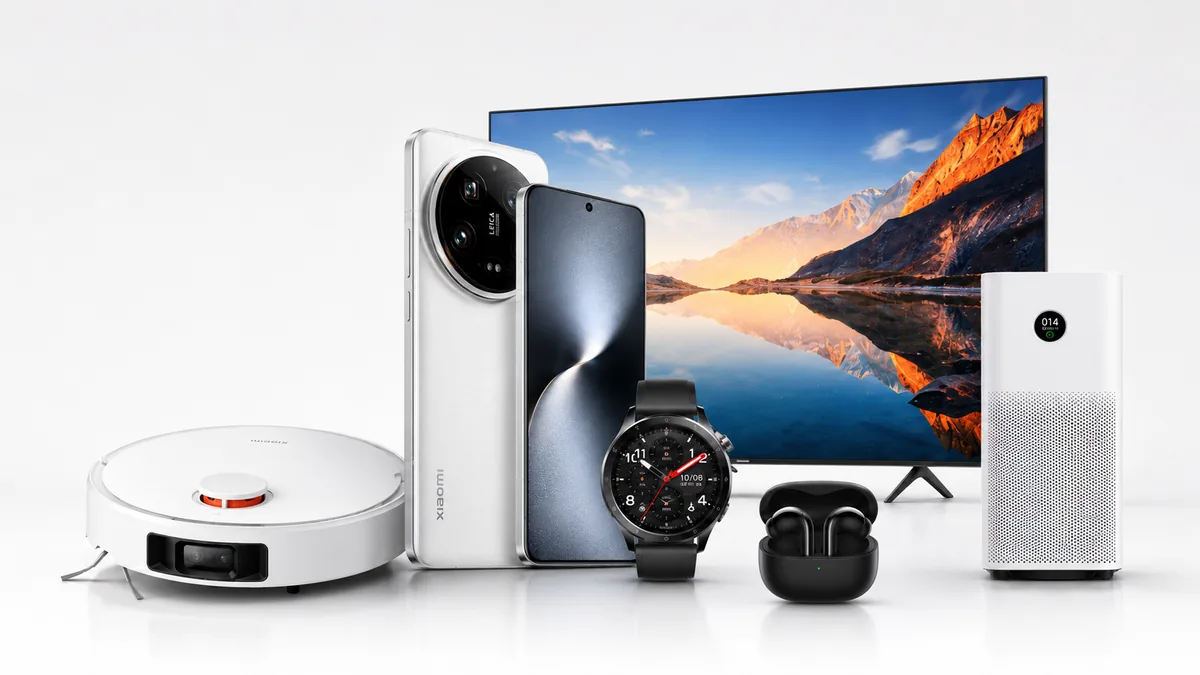 A diversitate de produse xiaomi intr-un set care le scoate in evidenta