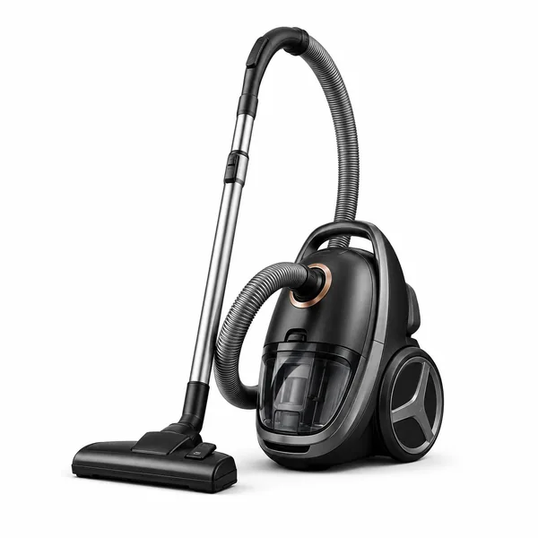 Aspirator Classic Negru pe un fundal alb