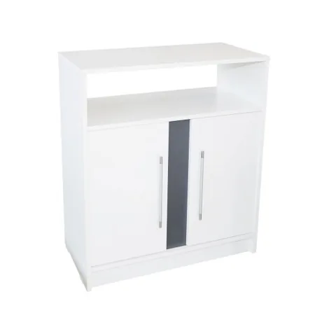Comoda Spectral Mobila Verona Alb Gri 75x87x39cm