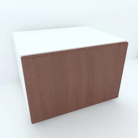 Spectral Mobila Armonia Comoda 1 Ușă Push To Open Alb Front MDF Cedru