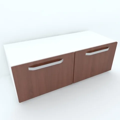 Comoda Spectral Mobila Armonia Alb MDF Cedru 2 Usi cu Manere