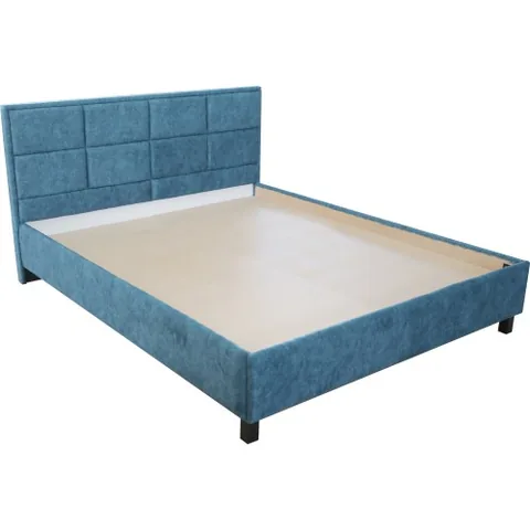 Pat Tapitat Soft Spectral Mobila 160x200 Albastru