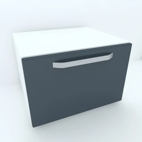 Spectral Mobila Armonia Comoda cu o usa Alb cu MDF Gri