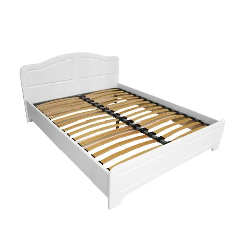 Spectral Mobila Sara 160x200cm cu Somiera Fixa Alb Mat
