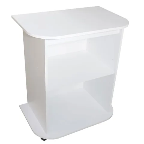 Comoda TV Spectral Mobila 69x80x45cm Pe Role Alba