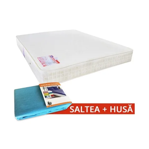 Set Saltea Spectral Mobila SuperOrtopedica Saltex 160x190 cm + Husă Elastică
