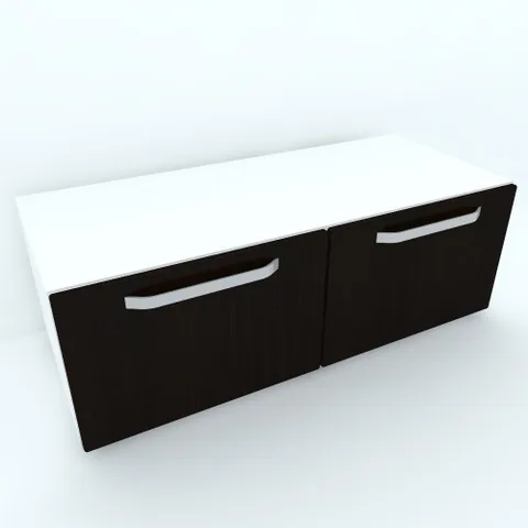 Comoda Spectral Mobila Armonia Alba MDF Wenge 2 Usi