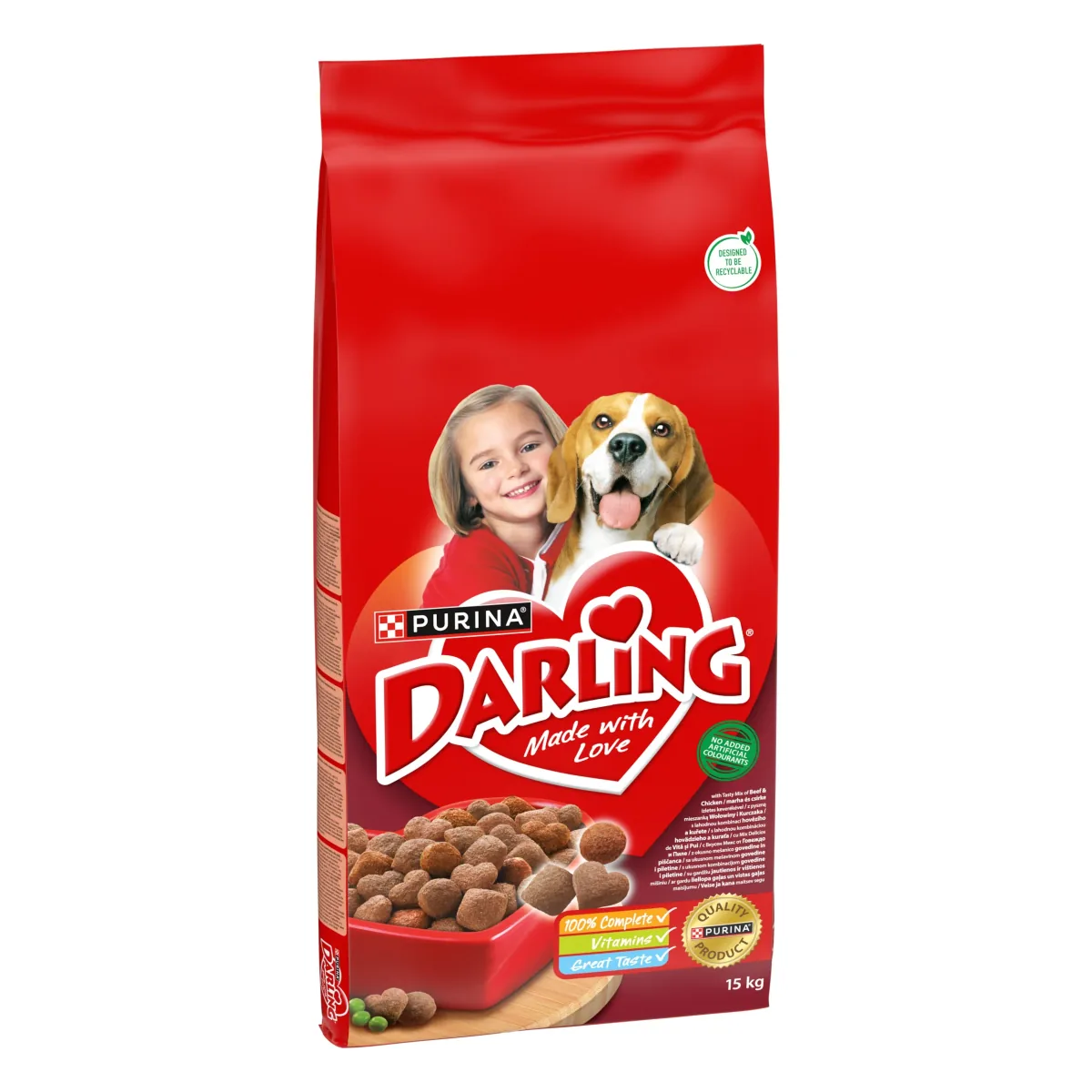 Hrana Uscata Caini Darling Beef & Chicken 15kg