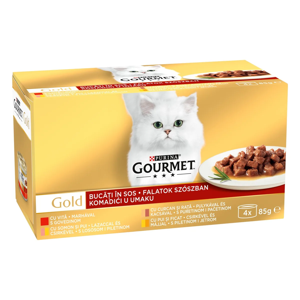 Hrana Umeda pentru Pisici Gourmet Gold Set 4 4x85g