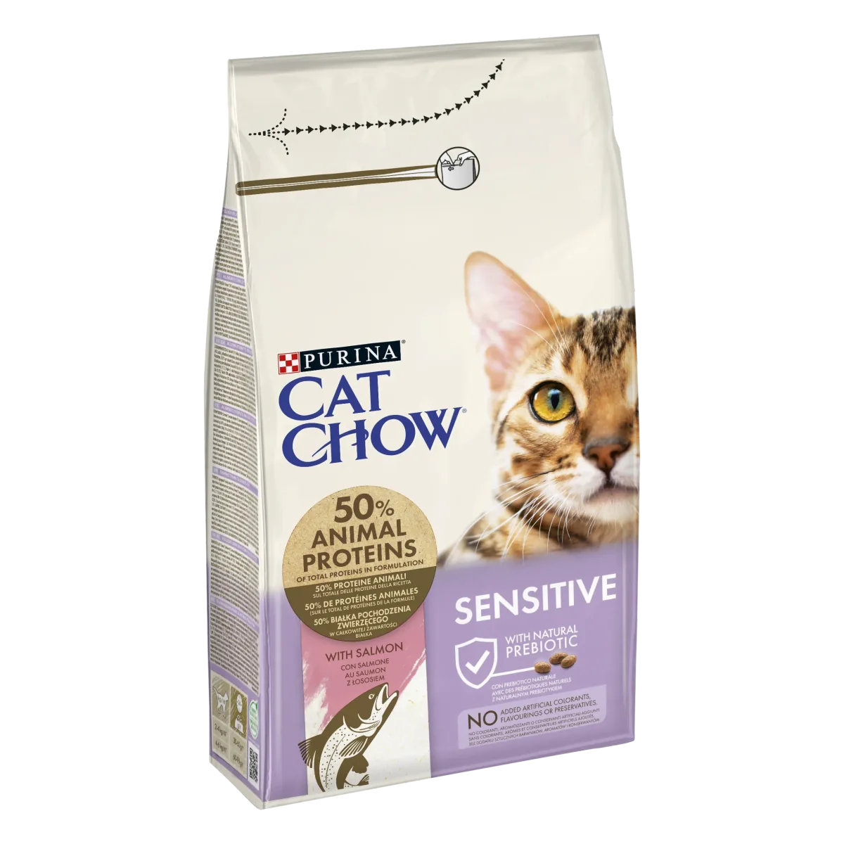 Hrana Uscata Pisici Purina Cat Chow Sensitive Somon 1.5kg 8190