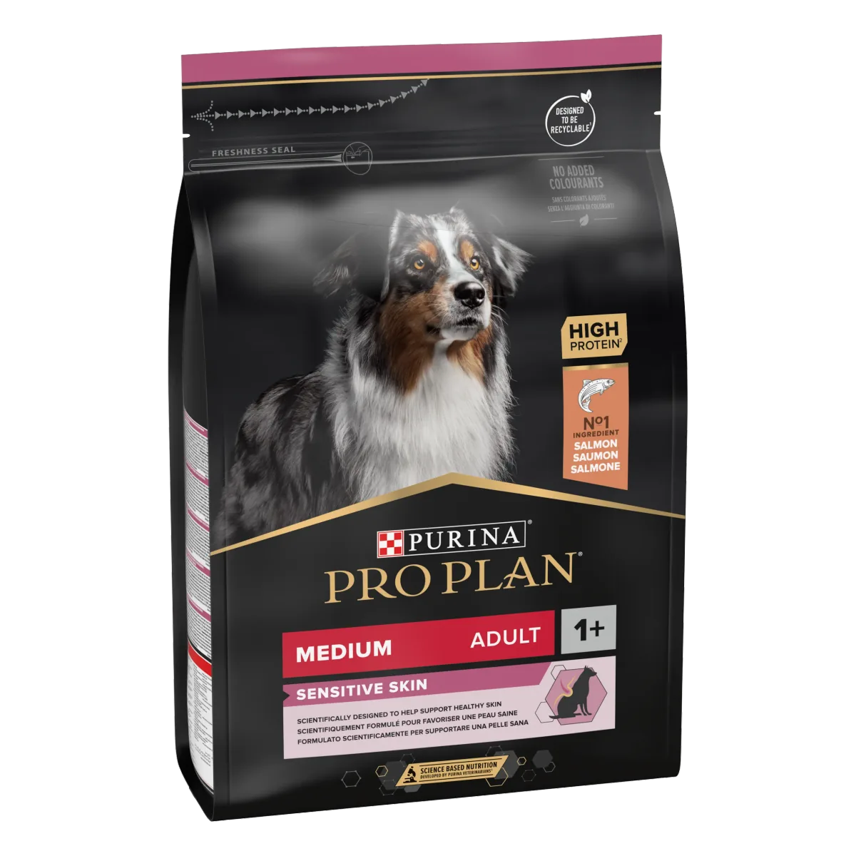 Hrana Uscata Câini Purina Pro Plan Sensitive Skin Adult Mediu Somon 3kg