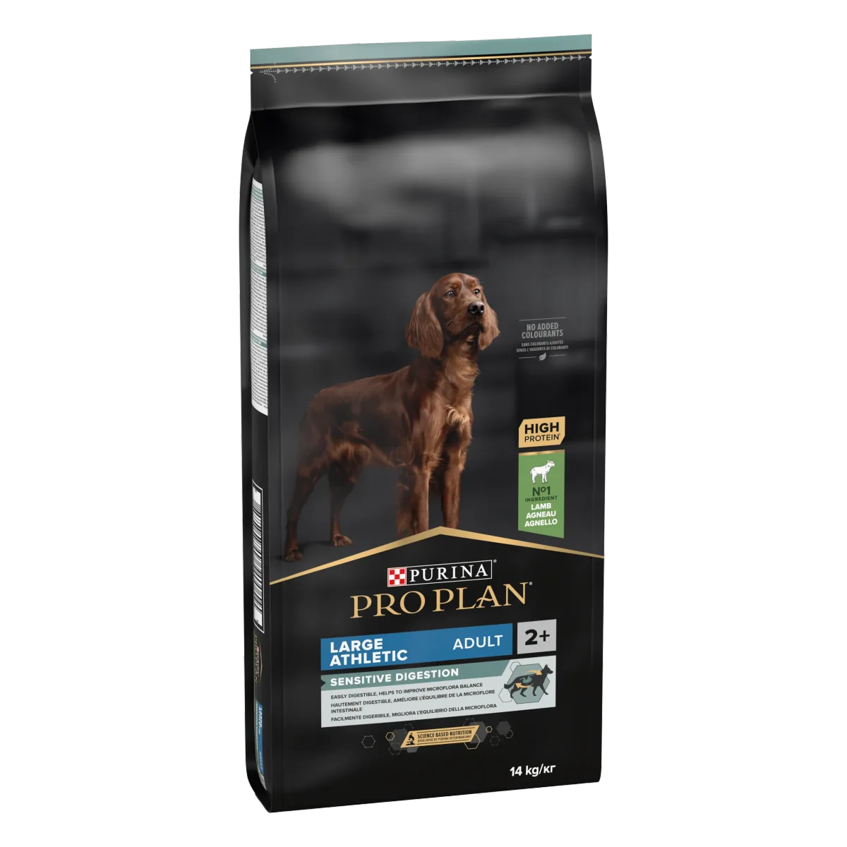 Purina Pro Plan Adult Sensitive Digestion Talie Mare Atletică Miel 14kg