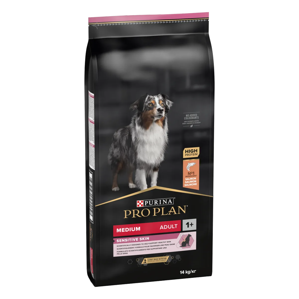 Hrana Uscata Caini Purina Pro Plan Sensitive Skin Adult Talie Medie Somon 14kg