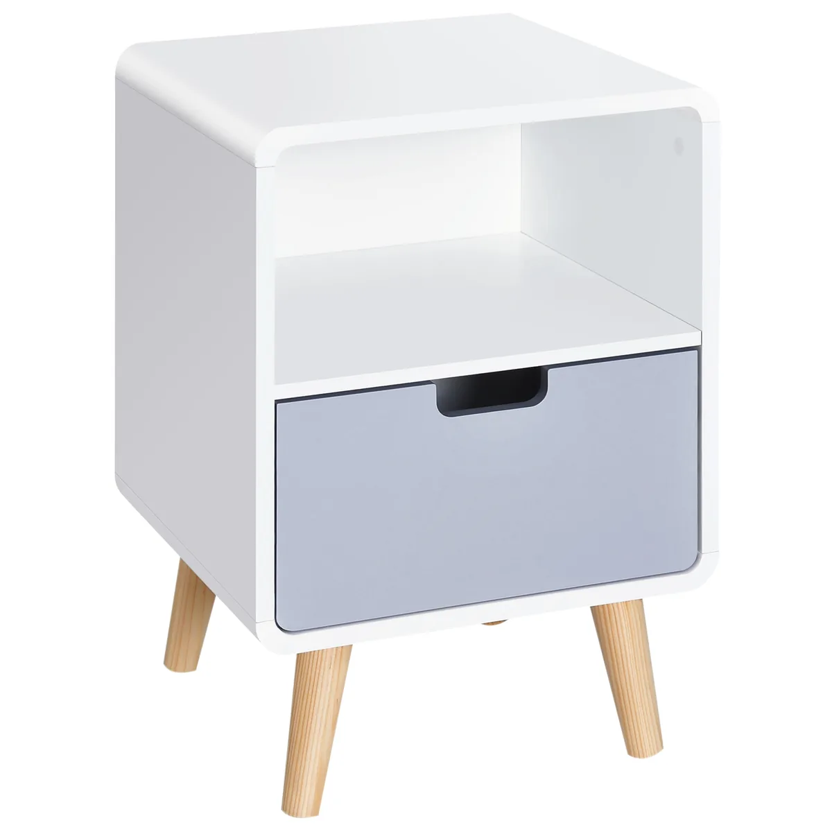 Noptiera Homcom Stil Nordic cu Sertar