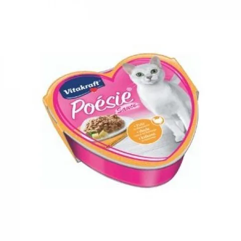 Conserva pentru Pisici Vitakraft Poesie Sauce Curcan si Branza 85g