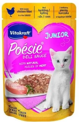 Plic Hrana Umeda Pisici Vitakraft Poesie Sos Pui Junior 85g