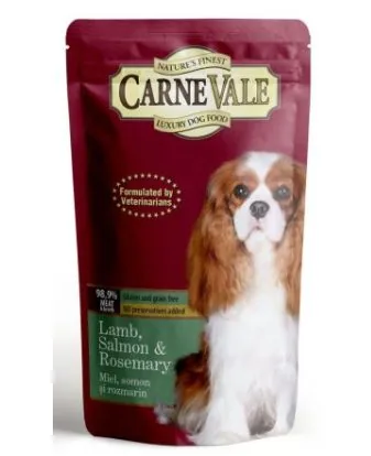 Carnevale Plic Hrana Caini Miel Somon Rozmarin 125g