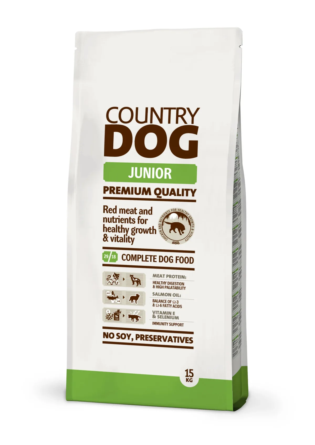 Hrana Uscata pentru Caini Country Dog Junior 15kg