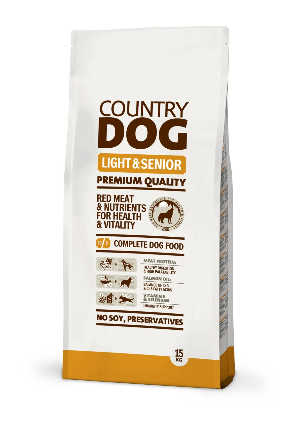 Hrana Uscata pentru Caini Country Dog Light & Senior 15kg