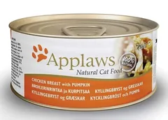 Conserva pentru Pisici Applaws Piept Pui Cu Dovlecel 156g