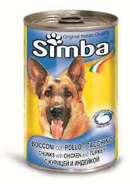 Hrană Umedă pentru Câini Gran Bonta Simba Dog Pui și Curcan 415g