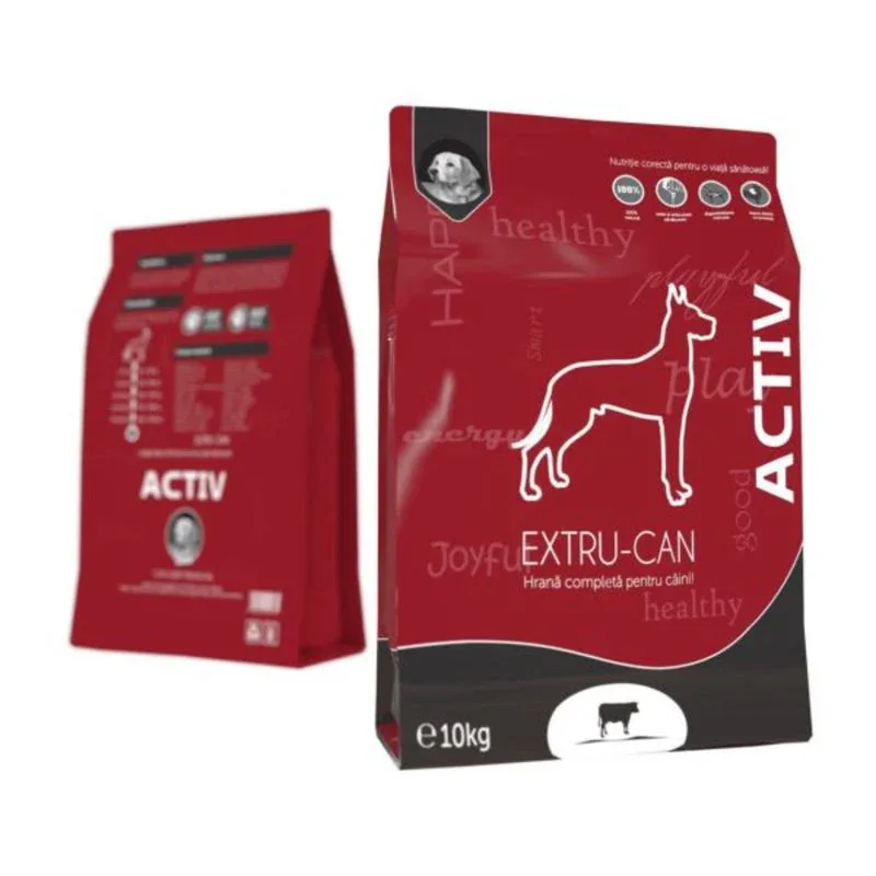 Hrană Uscată pentru Câini Extru Can Activ Vită 10kg