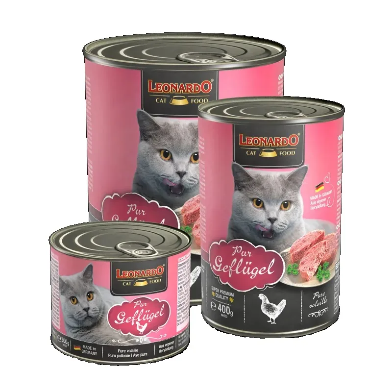 Conserva pentru Pisici Leonardo Pasare 400g