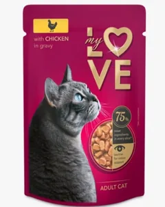 Hrana Umeda pentru Pisici My Love Pisica Plic Pui 85g