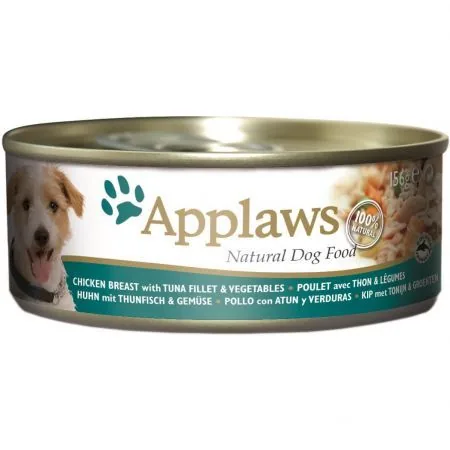 Conserva pentru Câini Applaws Pui Ton si Vegetale 156g