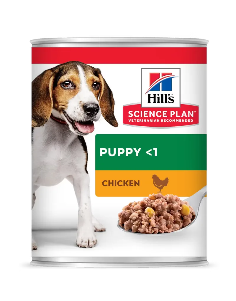 Hrana Umeda pentru Caini Hills Science Plan Canine Puppy Chicken 370g