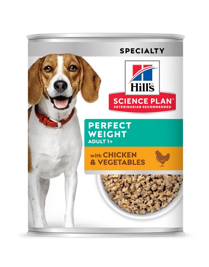 Hill's Science Plan Canine Adult Perfect Weight Chicken and Vegetables 363g