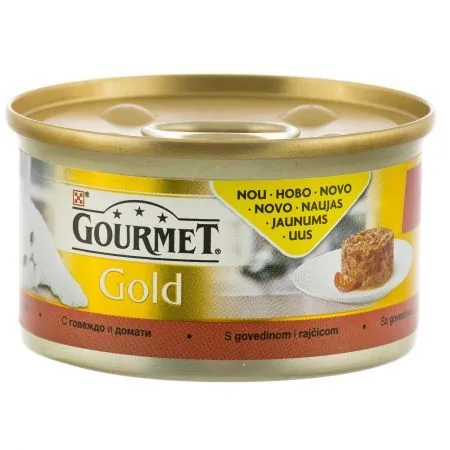 Hrana Umeda pentru Pisici Purina Gourmet Gold Savoury Cake Vita si Rosii 85g