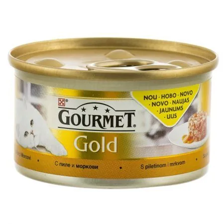 Hrana Umeda pentru Pisici Purina Gourmet Gold Savoury Cake Pui si Morcov 85g