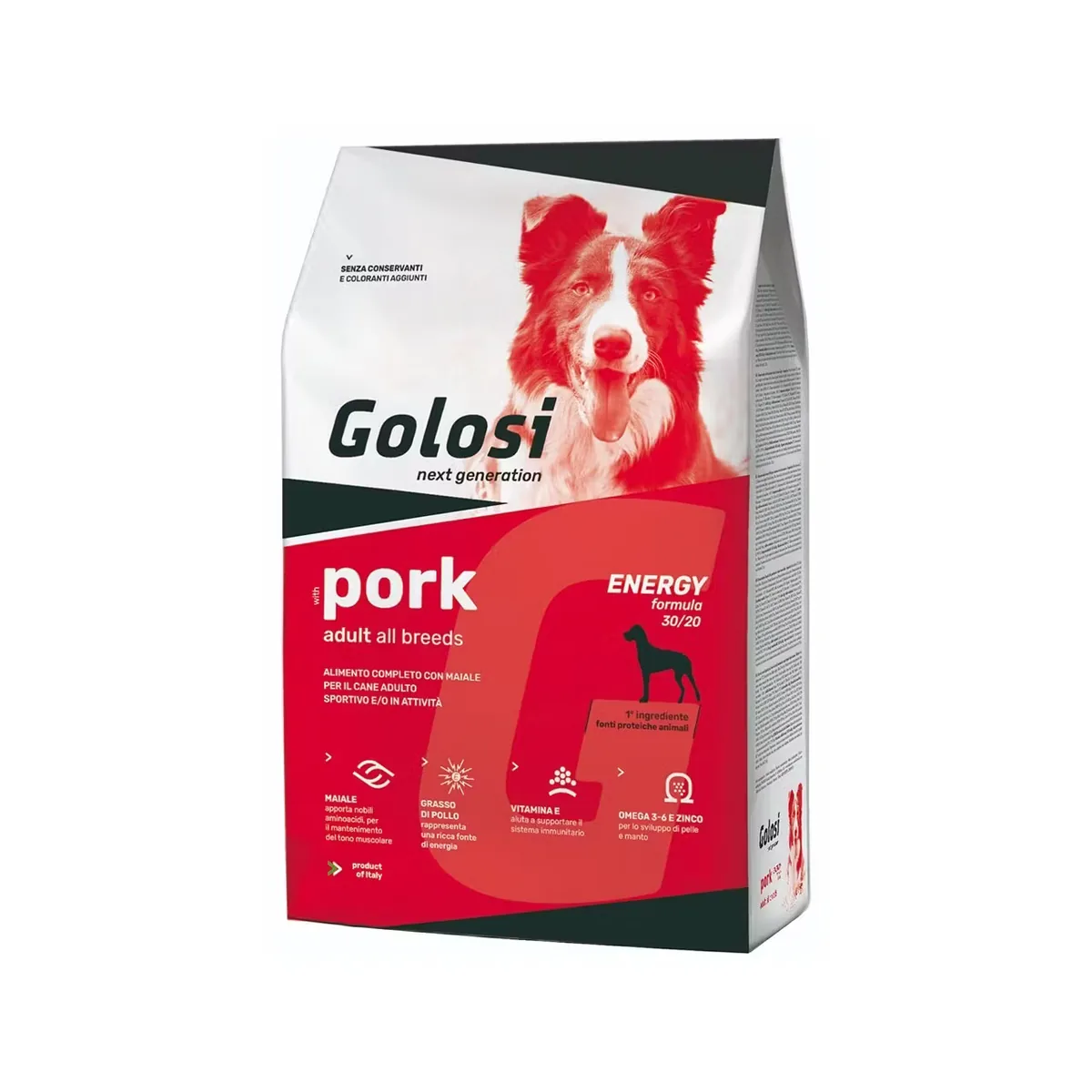 Hrana Uscata Caini Golosi Adult All Breeds Energy Pork 12kg