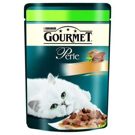 Plic Hrana Umeda Pisici Gourmet Perle Iepure si Vanat 85g