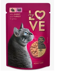 Plic Pisica My Love Iepure Curcan 85g
