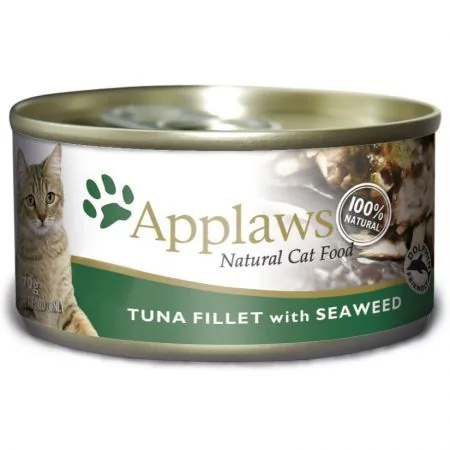 Conserva pentru Pisici Applaws File Ton & Alge Marine 156g