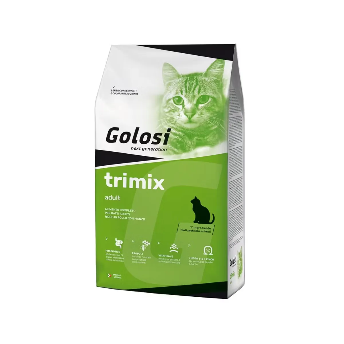 Hrana Uscata pentru Pisici Golosi Pui & Vita Trimix Adult 20kg