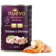 Conserva pentru Pisici Nuevo Pui/Creveti 400g