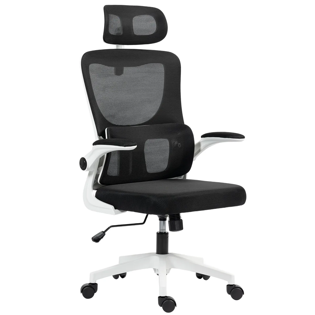 Scaun de Birou Ergonomic Vinsetto cu Tetieră Detașabilă Negru