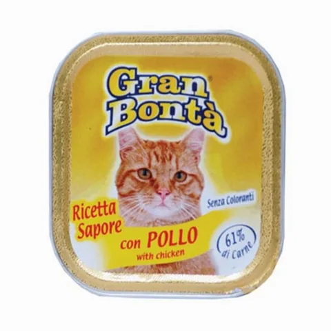 Pate Pentru Pisici Gran Bonta Pui 100g