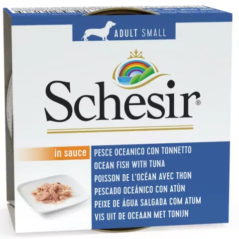 Hrana Umeda Caine Schesir Adult Small Ocean Fish with Tuna in Sauce 85g